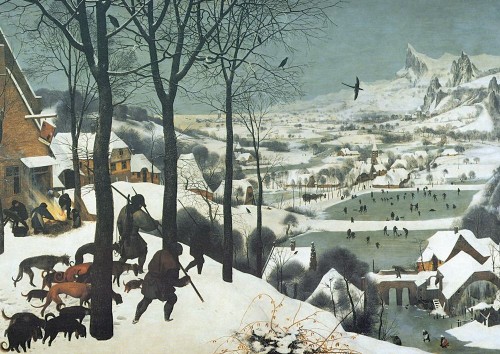 Питер Брейгель Старший "Охотники на снегу" (Pieter Bruegels "Jäger im Schnee")