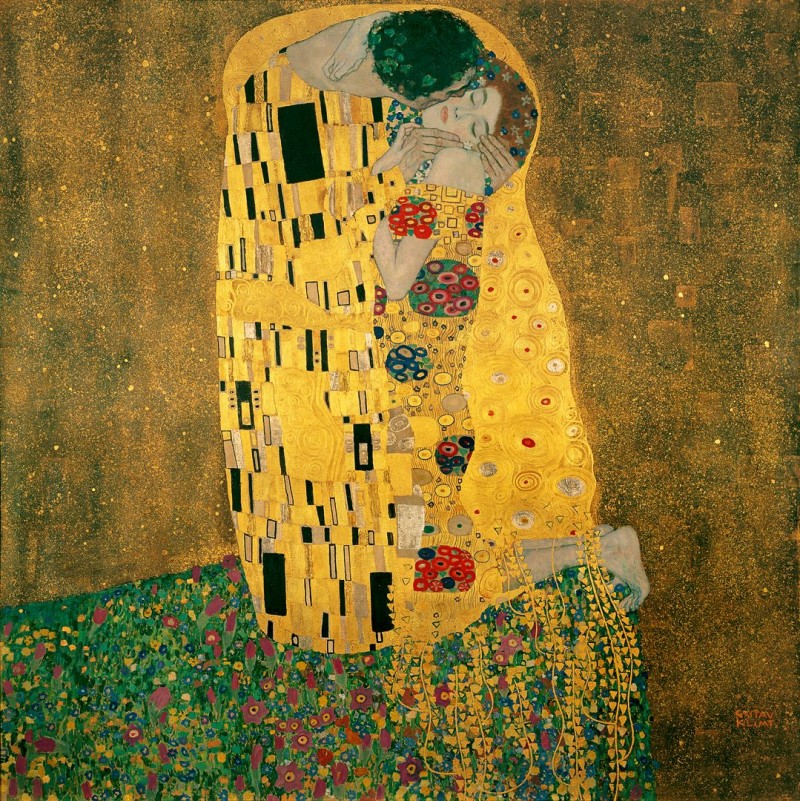 Густав Климт "Поцелуй", 1907—1908