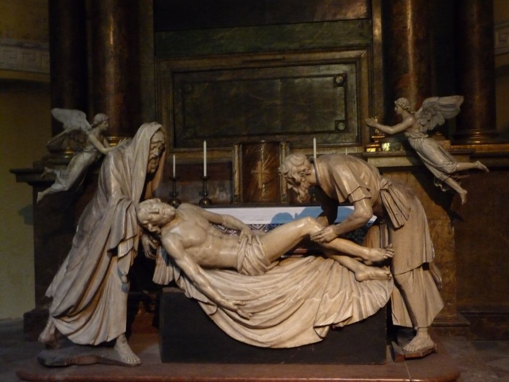 Мраморная статуя Снятие с креста Христа