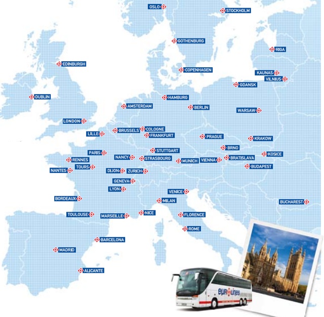Маршруты eurolines