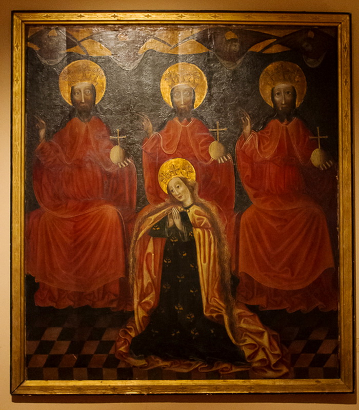 «Троица» (1440 г.) с тремя одинаковыми изображениями Христа